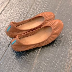 Tieks Flats in Chestnut Brown